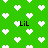 Green background with white pixelated hearts and black text reading "LiL" in multiple positions.