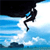 Pixelated static icon showing a climber ascending a mountain face with blue sky and white clouds in the background.