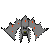 Gray mechanical figure with orange accents and yellow eyes, transitioning from intact wings to disintegration over red pixelated flames against light gray background.