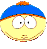 cartoon character expressions with blue hats, yellow faces, and orange hair tufts showing various eye positions, mouth shapes, and a speech bubble reading 'CHEESYPOOF'