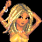 Pixelated animated contact sheet showing a blonde woman in a gold dress dancing with text "shake it baby!" across multiple frames.
