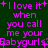 A static digital image with purple text on a dark green background displaying repeated phrases and symbols.