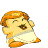 Pixelated character with orange hair and diaper dances amid falling yellow coins, text reads "SC'CAIRA" and "RAIB ; 2:1" below.