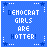 A 3x3 contact sheet of eight identical blue pixel art icons with white text reading "DEMOCRAT GIRLS ARE HOTTER!" bordered by star and dot patterns, one empty gray cell in bottom-right.