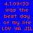 Blue background with orange pixelated text reading '4.1.09(33 was the best day of my life LOV YA JIL' in two identical vertical