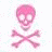 Three skull and crossbones icons in pink, blue, and yellow with 'Scuny' text below each on colored backgrounds.