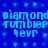 Blue background with repeating light blue pixelated text and star-like shapes arranged in a pattern