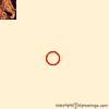 Animated sequence showing a deity on a lion with red accents, transitioning from small to large circular frames and adding 'Happy Navratri' text.