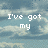 Pixelated text on a cloudy sky background with four distinct sections of white lettering.