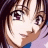 Pixelated anime-style character face with brown hair and purple eyes, next to black background with white text reading 'Anime IM' and 'COM' in stylized fonts.