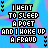 Pixelated text repeats across a blue background with green and purple accents, forming a of identical phrases