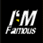 Animated contact sheet of a buddy icon featuring 'I'M FAMOUS' text with yellow star animation on black background, showing frame-by-frame changes from no star to full star overlay.