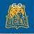 Two side-by-side pixelated icons on blue background, each showing a golden-yellow structure with white text above it.