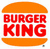 Pixelated orange bun-shaped icon with red text 'BURGER KING' on white background.