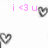 Pixelated pink text and black heart icons on a white background with a gray section.