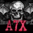 Pixelated skull with large wings and red 'ATX' text below on dark background.