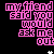 A 5x5 contact sheet of animated frames showing pink pixelated text on a black background with white star accents, depicting sequential changes in phrases about friendship and dating.