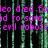 Matrix-style green code rain on black background with pink text fragments reading 'Leo died fokus died', 'd to save', 'evil robots', 'Sin', 'Jesus your', 'NOW', 'without Jesu', 'not going'