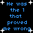 Blue pixelated text on black background with white starbursts, repeating 'He was the 1 that proved me wrong' in two