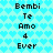 Pixelated text and heart pattern on a light blue background with no visible animation changes.