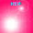 A four- shows a pink background with cyan 'HEY' text and white light effects that shift position