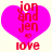 Two identical pixelated heart-shaped icons with red text and symbols on a light background.
