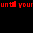 Red pixelated text repeats across a black background with a gray rectangle in the bottom-right corner.