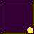 Four identical display a yellow Pac-Man character and black arrow on dark purple backgrounds with yellow borders