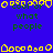 Blue background with yellow pixelated shapes and green text reading 'what people' repeated across the image.