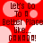 Red background with pink and white circles; pixelated text reads 'Let's Go To A Better Place like... CANADA!' in dark brown.