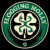 A 50x50 pixel animated buddy icon featuring a circular green and white shamrock logo on the left half, with