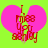 Pixelated pink heart-shaped icon with red text reading "I miss UPT" on bright green background, showing subtle animation changes in the lower text elements.