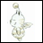 A pixelated animated buddy icon featuring a white and beige Moogle character from Final Fantasy 9 on the left, with "Anime IM" text in silver pixel art on black background to the right.