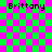 Green and pink checkered background with four instances of the text 'Brittany' in black pixelated font, two of which have gray overlays