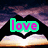 A static image with four text elements over a dark background featuring purple and white cloud-like shapes, each word in distinct colors.