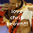 Pixelated image of a muscular character with brown skin and orange accents, wearing a white and orange outfit, with overlaid text in white pixel font.