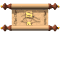 Animated scroll icon with brown wooden rollers and beige parchment displaying 'SALE' text in yellow capital letters, transitioning through multiple states of text visibility and scroll position.