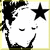 A 50x50 pixel animated buddy icon split into two frames showing a cartoon face with closed eyes and a star on the left, and text "I <3 Emo Girl" on the right against black background.