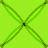Animated contact sheet of 18 AIM buddy icons featuring geometric patterns, hearts, and a central portrait with text overlay on green background.