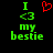 Green text and red heart symbol on black background, with one version showing a red heart and another showing a green heart symbol.