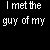 Animated sequence showing text progression from 'I met the guy of my' to 'I met the guy of my dream then daylight woke me up', with yellow sun icons and pixelated font changes.