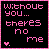 Pixelated pink text on black background with pink border, displaying a romantic phrase and heart symbol in retro digital style.
