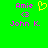 Green background with pink text 'Amie', '<3', and 'John K.'; yellow heart symbol appears on left side.