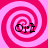 Four identical pink and white spiral patterns arranged in a , each containing the text 'Ort' in black serif font