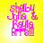 Pixelated pink text on yellow background reads 'shelby Julia & Kayla' with a small pink and white graphic element below the text.