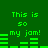Green pixelated text and audio waveforms repeat across a dark green background in a pattern