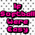 Pixelated pink text on a white dotted background reads "If Softball Were Easy It Would Be Called... BASEBALL" with black outlines.