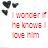 Pixelated icon with three black heart shapes on left and pink text reading 'I LOVE YOU' in stacked lines on right.