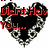 Black heart-shaped icon with white ornate border and red text reading "Didnt Have My World A Blank You... Would be Canvas, empty... of all of you I'd colors." on a white background.