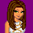 Pixel art image with purple background showing three figures and text reading "God Made Mud So Girlz Can Flirt!!" in yellow font.